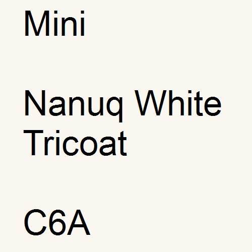 Mini, Nanuq White Tricoat, C6A.